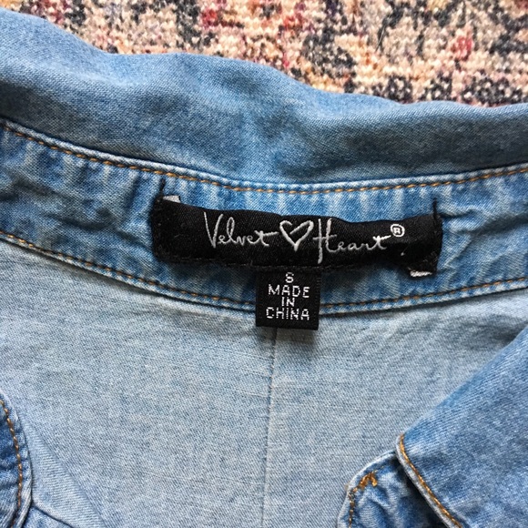 Sleeveless denim top - Picture 3 of 7